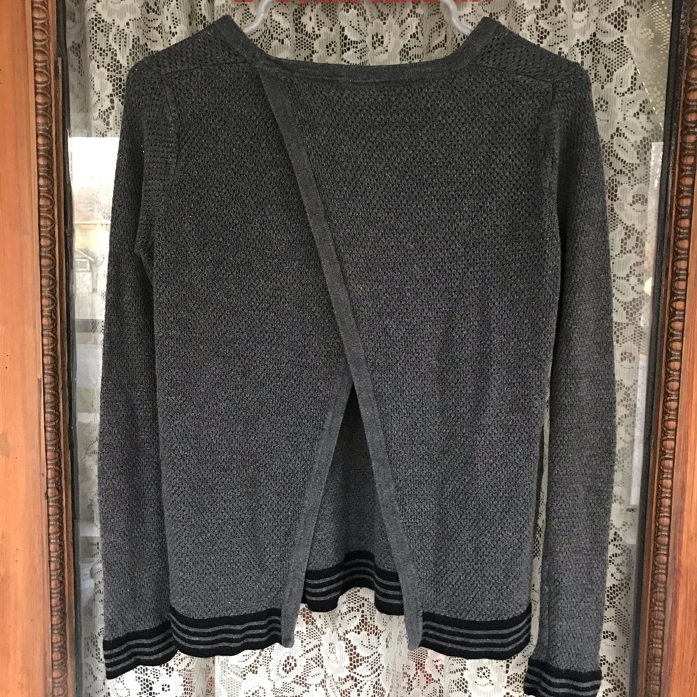 Gray Open Back Rag and Bone Sweater